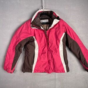 Columbia Whirlibird Interchange Jacket Waterproof 3 in 1‎ Pink Brown Medium